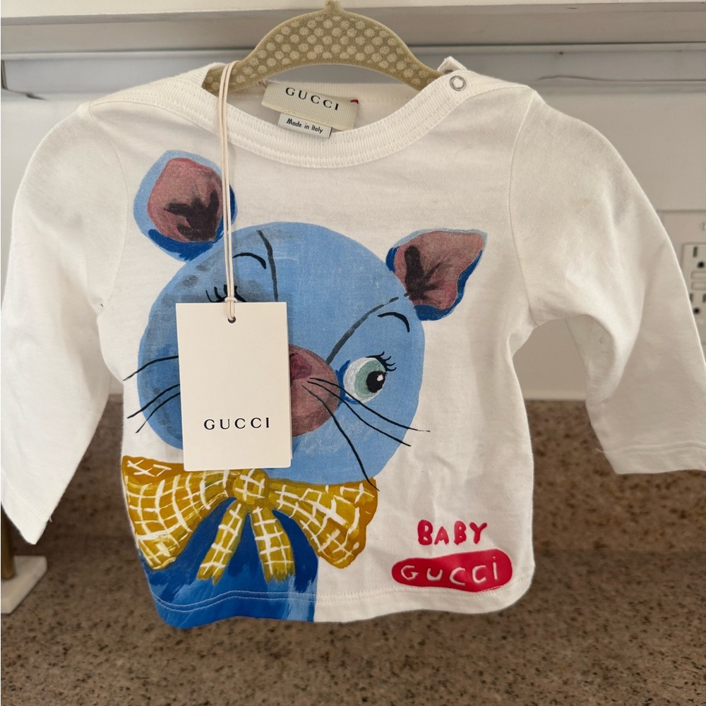 NEVER WORN Baby Gucci long sleeve cotton tee